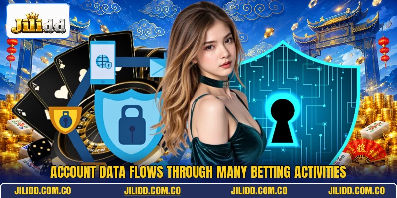 Account data flows through many betting activities
