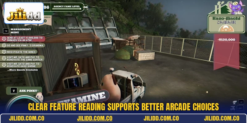 Clear feature reading supports better arcade choices