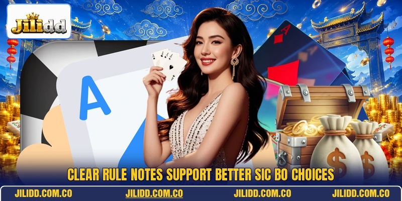 Clear rule notes support better sic bo choices