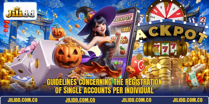 Guidelines concerning the registration of single accounts per individual Guidelines concerning the registration of single accounts per individual