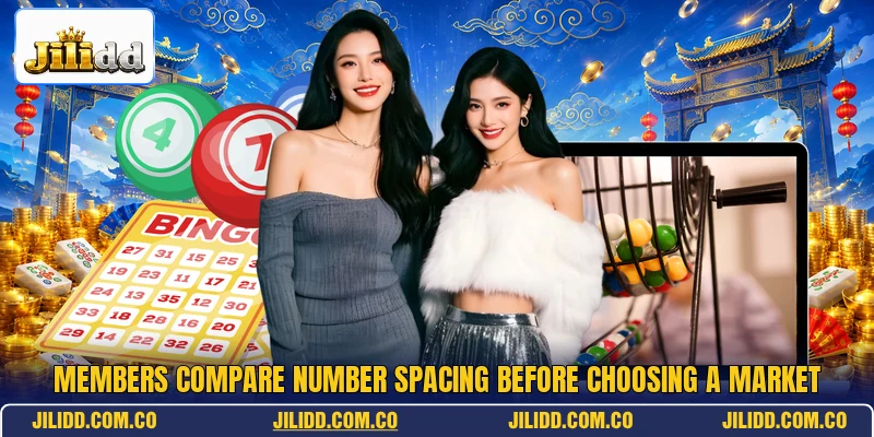 Members compare number spacing before choosing a market Members compare number spacing before choosing a market