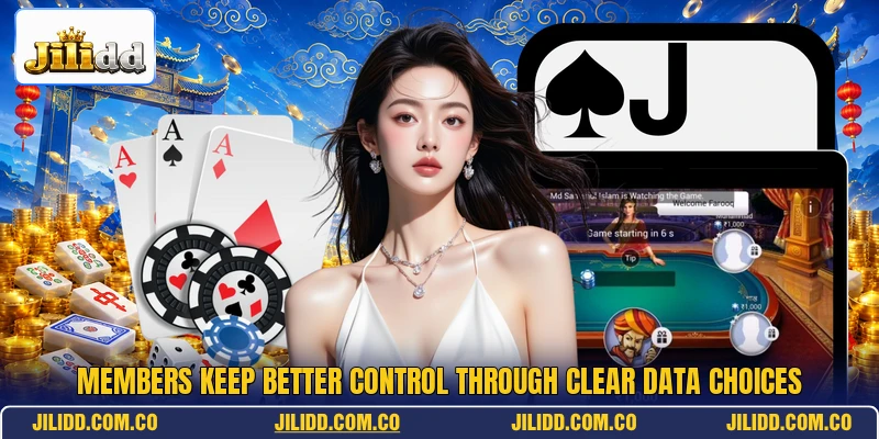 Members keep better control through clear data choices