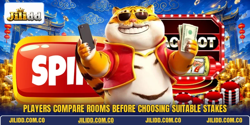 Players compare rooms before choosing suitable stakes Players compare rooms before choosing suitable stakes