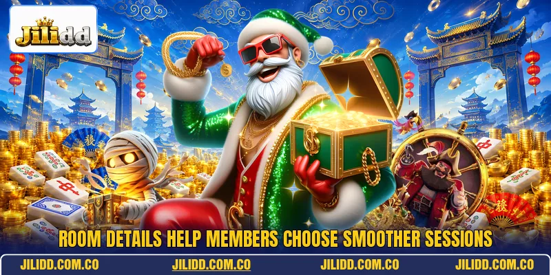 Room details help members choose smoother sessions