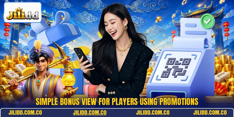 Simple bonus view for players using promotions Simple bonus view for players using promotions
